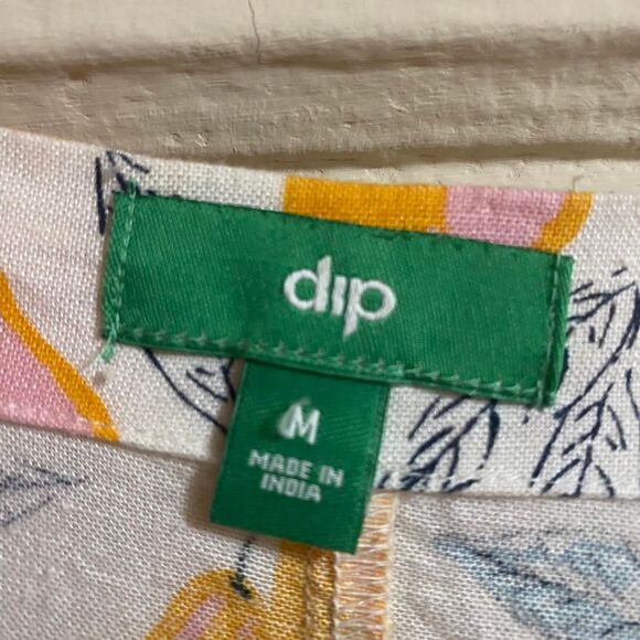 Women's Linen Blend Fruit Pear Print Shirt Size M - Picture 3 of 4